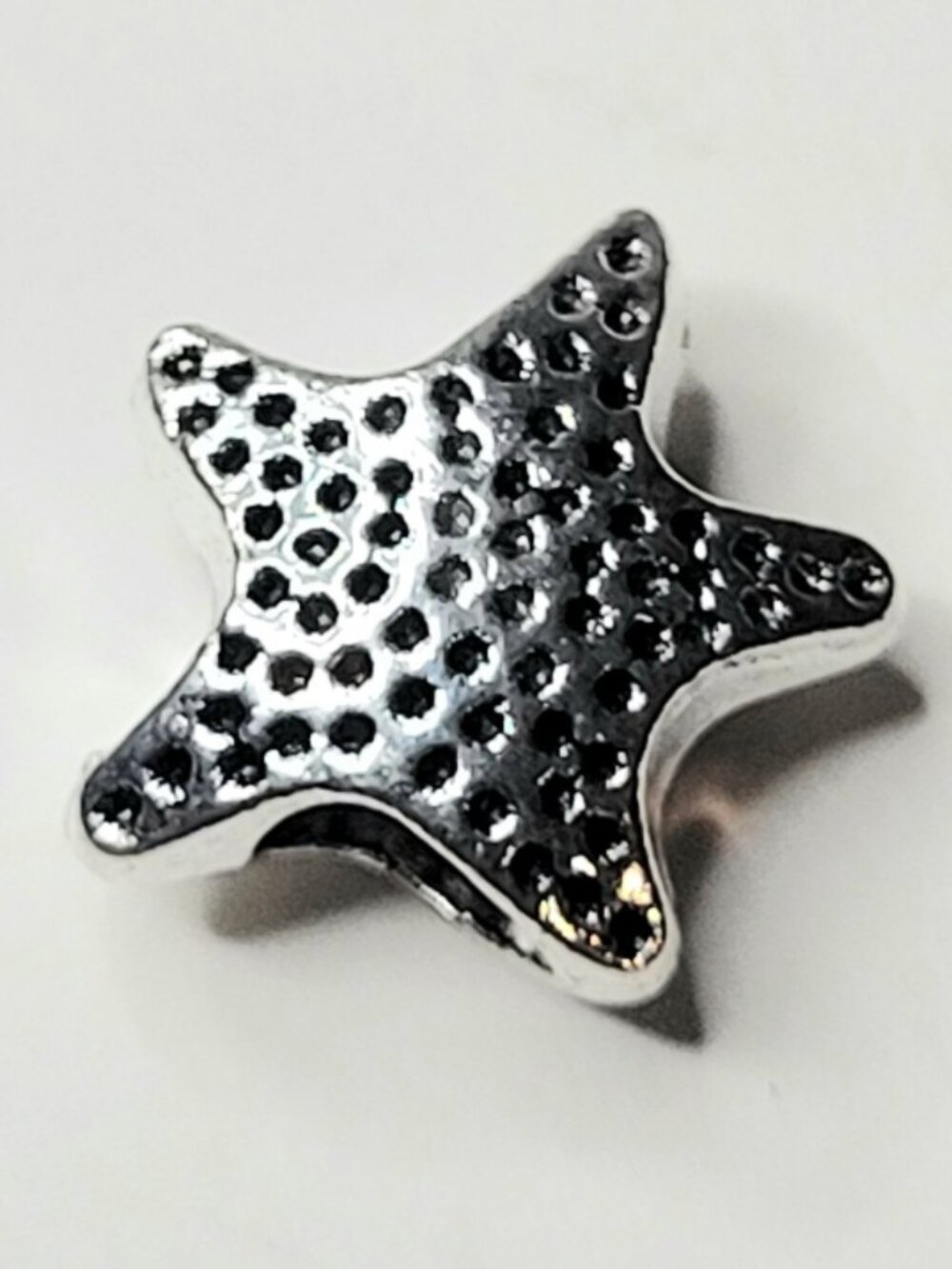 New! For Pandora Charm Bracelet Large Antique Silver Color Star Starfish Charm - Picture 4 of 6